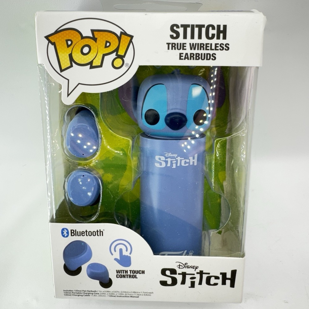 Funko Pop! Disney HULA STITCH True Wireless EarBuds Bluetooth Touch Control NIB